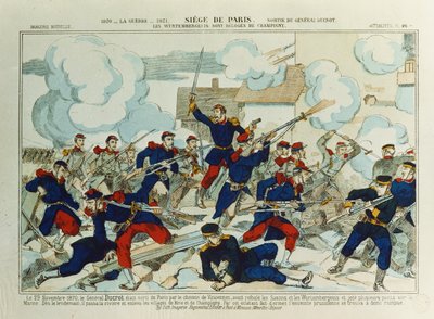 General Ducrot (1817-82) en la Batalla de Champigny, 29 de enero de 1870 de French School